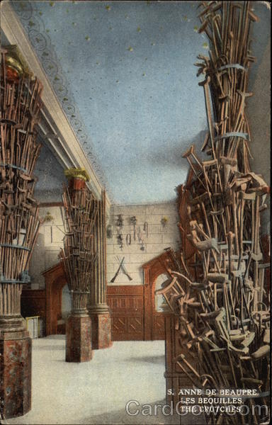 Les Bequilles, The Crutches S. Anne de Beaupre PQ Canada