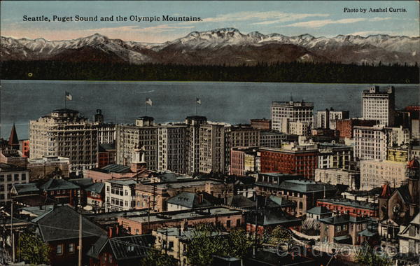 Puget Sound and the Olympic Mountains Seattle Washington