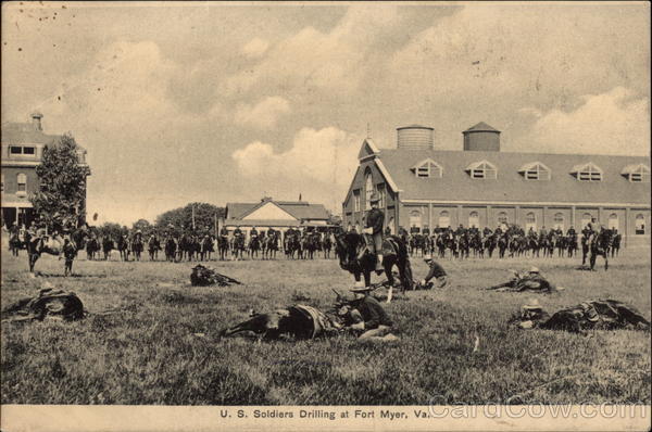 US Soldiers Drilling Fort Myer Virginia
