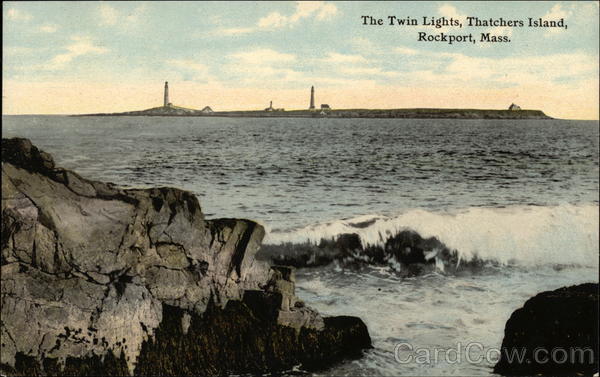The Twin Lights, Thatchers Island Rockport Massachusetts