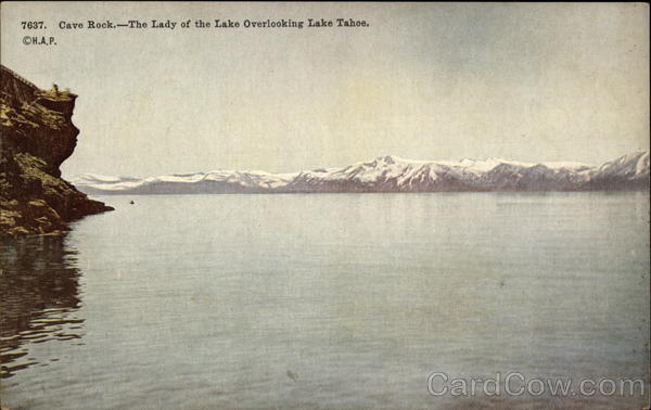 Cave Rock, The Lady of the Lake Overlooking Lake Tahoe California