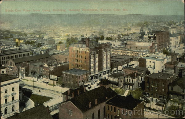 Birds Eye View From Long Building Looking Northeast Kansas City Missouri