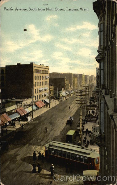 Pacific Avenue, South from Ninth Street Tacoma Washington