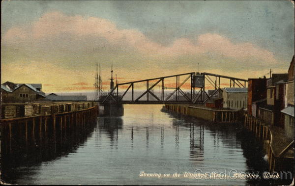 Evening on the Wishkah River Aberdeen Washington