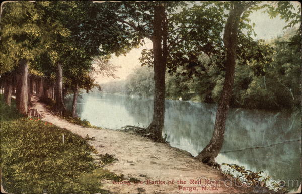 Along the Banks of the Red River Fargo North Dakota