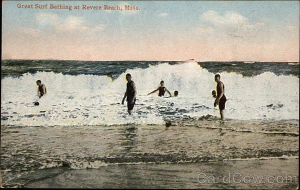Great Surf Bathing Revere Beach Massachusetts
