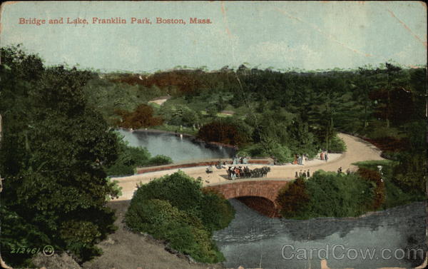Bridge and Lake, Franklin Park Boston Massachusetts