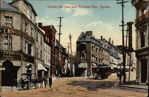 Corner St. John and Fabrique Sts Quebec PQ Canada