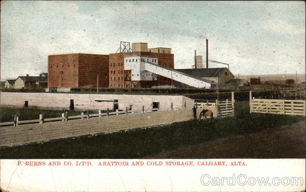 P. Burns and Co. Ltd. Abattoir and Cold Storage Calgary Canada