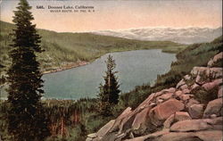 General View of Donner Lake California Postcard Postcard