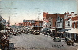 Looking West on Spring Street Postcard