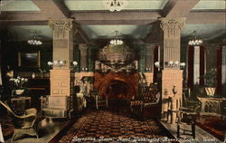 Reception Room, Hotel Washington Annex Postcard