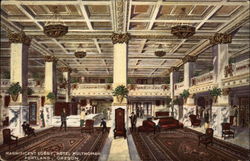 Magnificent Lobby, Hotel Multnomah Postcard
