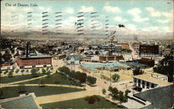 Aerial View of City Postcard