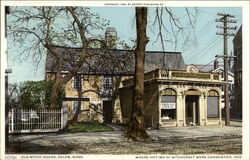 Old Witch House - Where Victims of Witchcraft were Condemned, 1692 Postcard
