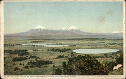 Spanish Peaks as Seen Between La Junta and Hoehnes Colorado Postcard Postcard