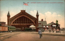 Southern Pacific R.R. Co.'s Depot Sacramento, CA Postcard Postcard