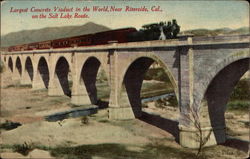 Largest Concrete Viaduct in the World Riverside, CA Postcard Postcard