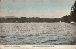 Lake Winnepauket Webster, NH Postcard Postcard