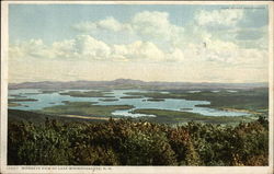 Birdseye View of Lake Winnipesaukee, N. H New Hampshire Postcard Postcard