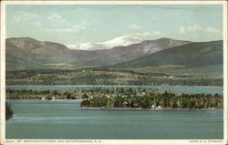 View Toward Mt. Washington Lake Winnipesaukee, NH Postcard Postcard