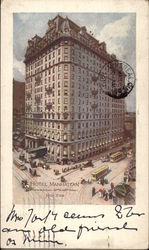 Hotel Manhattan New York City, NY Postcard Postcard