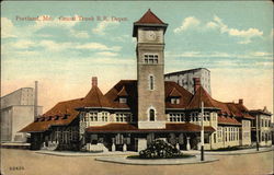 Grand Trunk RR Depot Postcard