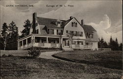 Cottage of W.L. Ross Dark Harbor, ME Postcard Postcard