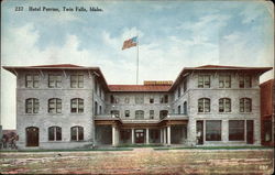Hotel Perrine Twin Falls, ID Postcard Postcard