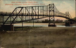 Steel Bridge Across Snake River Postcard