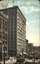 Alaska Building and Second Avenue Postcard