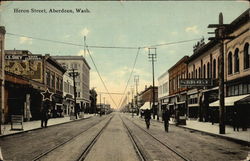 Heron Street Aberdeen, WA Postcard Postcard