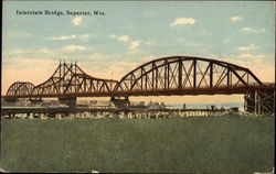 View of Interstate Bridge Superior, WI Postcard Postcard