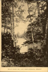 Belle Island Bay, Lake Memphremagog Newport, VT Postcard Postcard