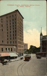 Pioneer Plaza, Showing Mills Building El Paso, TX Postcard Postcard