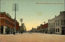 Main Street, Looking South Baker City, OR Postcard Postcard