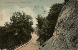 Famous Dug Road Zanesville, OH Postcard Postcard