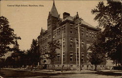 Central High School Postcard