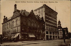 Masonic Building - Rentschler Building - Court House Hamilton, OH Postcard Postcard