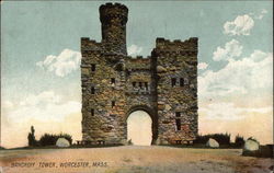 Bancroff Tower Worcester, MA Postcard Postcard