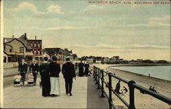 Boulevard and Beach Postcard