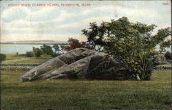 Pulpit Rock, Clark's Island Postcard
