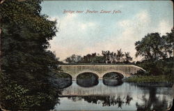 Bridge near Newton Lower Falls Massachusetts Postcard Postcard