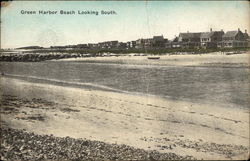 Green Harbor Beach Looking South Postcard