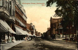 Wellington Street Sherbrooke, PQ Canada Quebec Postcard Postcard