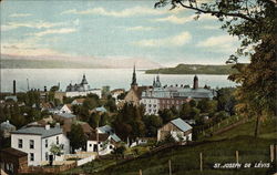 General View of St. Joseph de Levis Quebec Canada Postcard Postcard