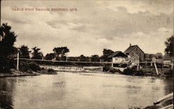 Cable Foot Bridge Postcard