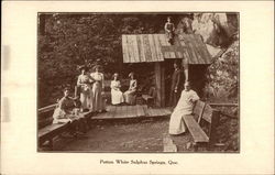 Potton White Sulphur Springs, Que Postcard