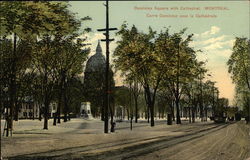 Dominion Square With Cathedral Postcard