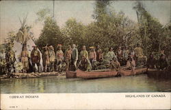 Ojibway Indians Highlands of Canada Postcard